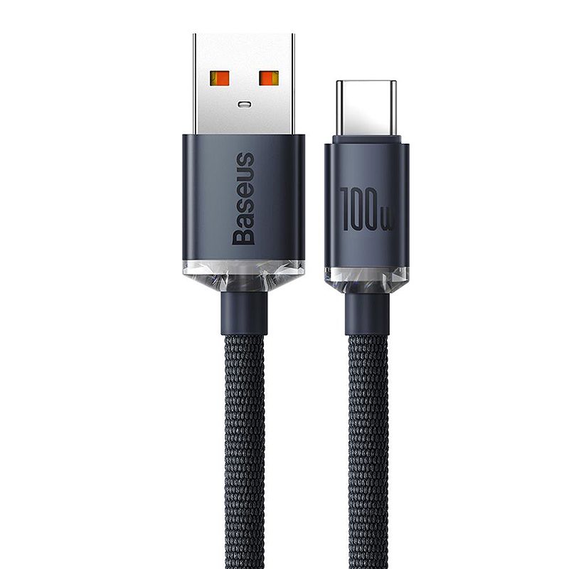 Baseus cable Crystal Shine USB - USB-C 2,0 m 100W black - Billede 2