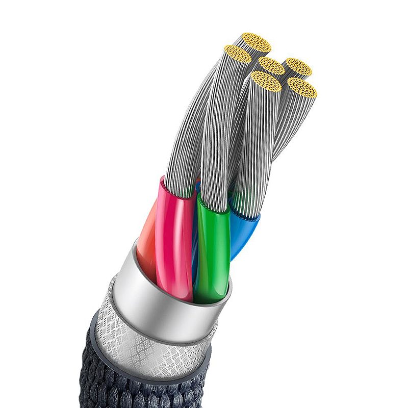 Baseus cable Crystal Shine USB - USB-C 2,0 m 100W black - Billede 4