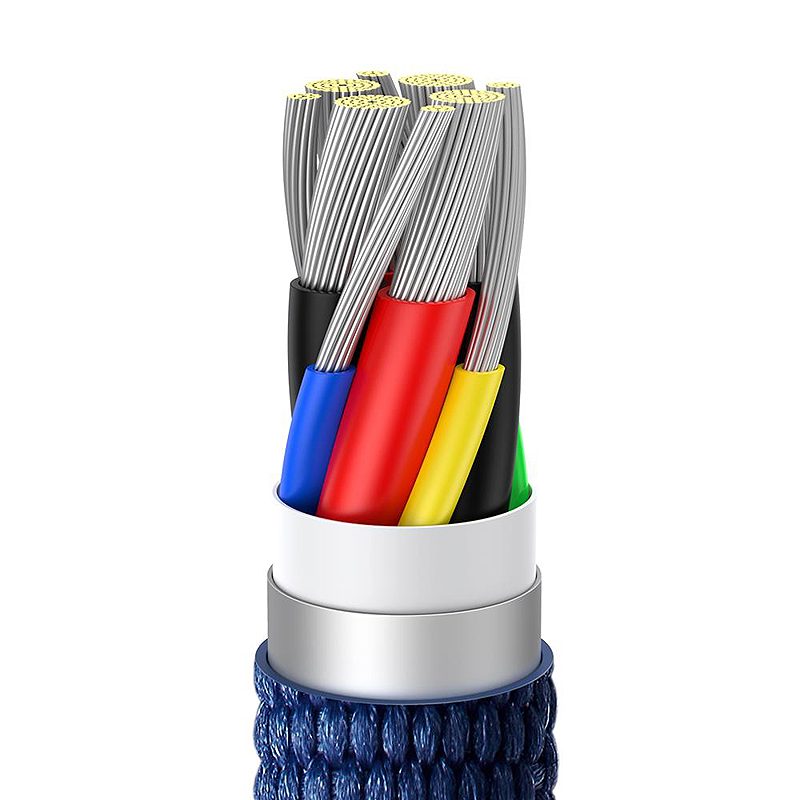 Baseus cable Crystal Shine USB-C - USB-C 2,0 m 100W blue - Billede 3