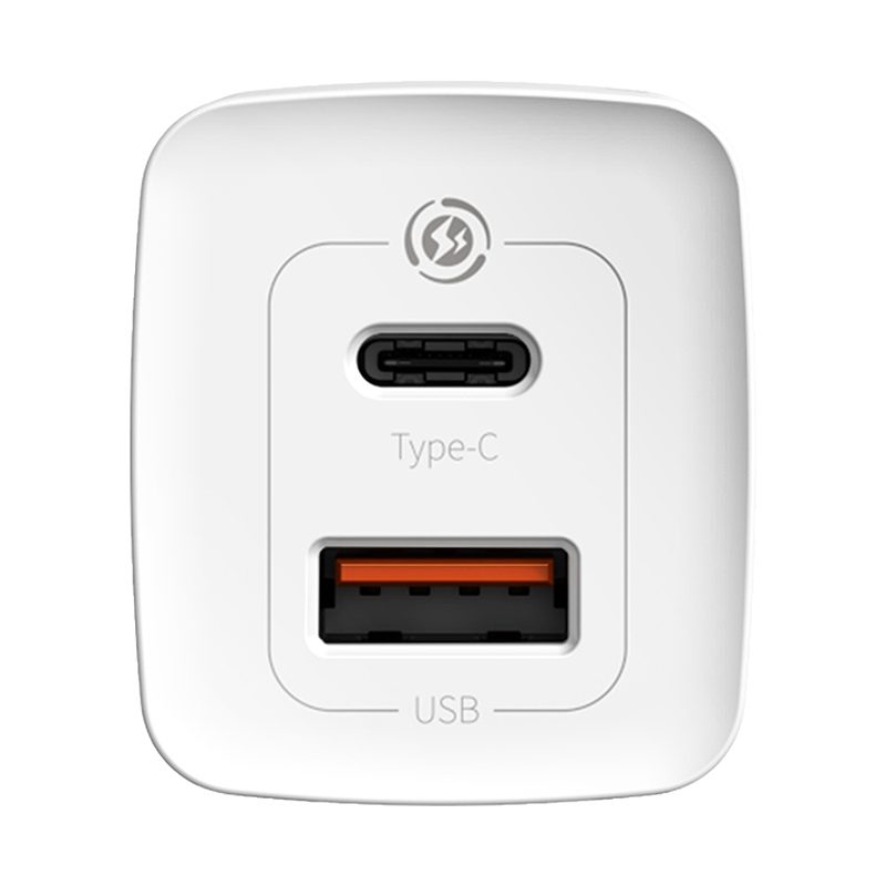 Baseus wall charger GaN2 Lite PD 65W 1x USB-C 1x USB white - Billede 4