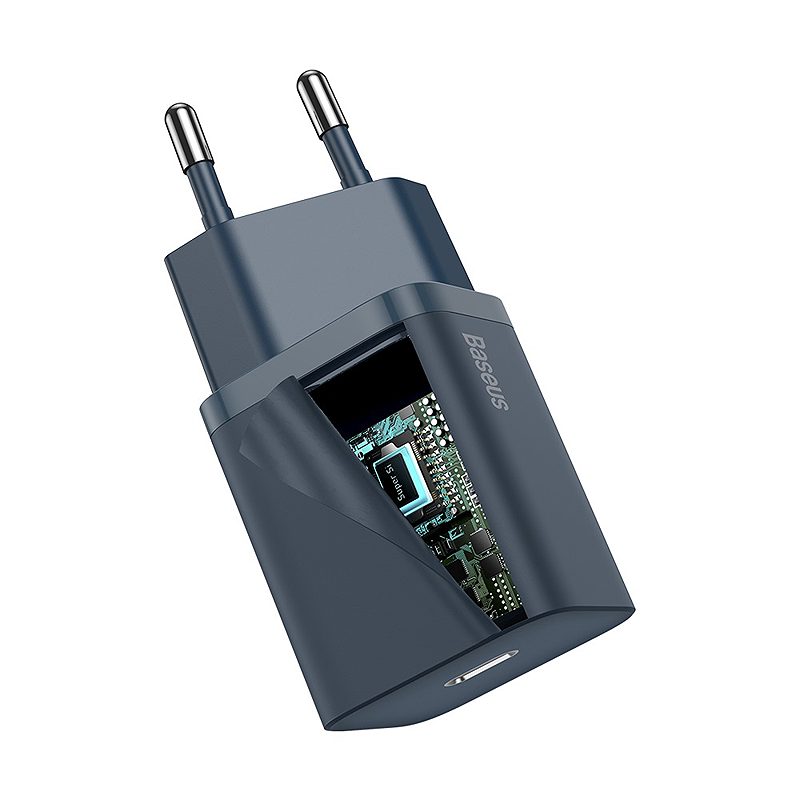 Baseus wall charger Super Si PD 20W 1x USB-C blue - Billede 4