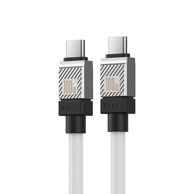 Baseus cable CoolPlay USB-C - USB-C 2m 100W white - Billede 3