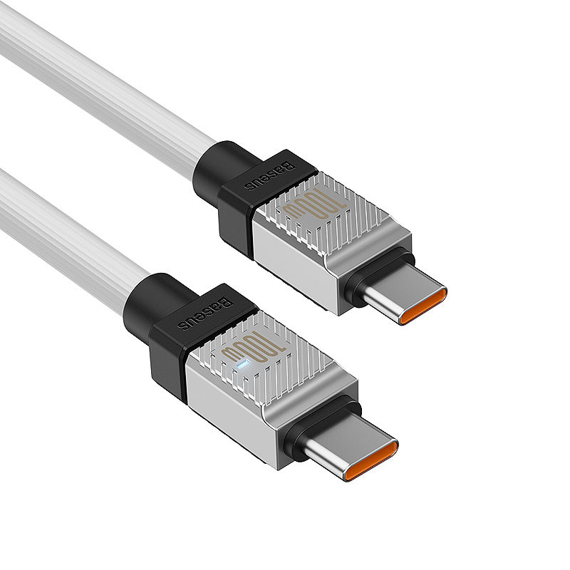 Baseus cable CoolPlay USB-C - USB-C 2m 100W white - Billede 5