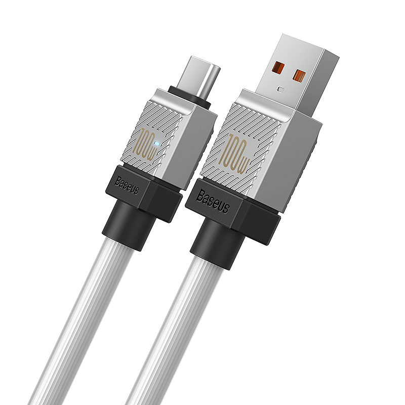 Baseus cable CoolPlay USB - USB-C 2m 100W white - Billede 2