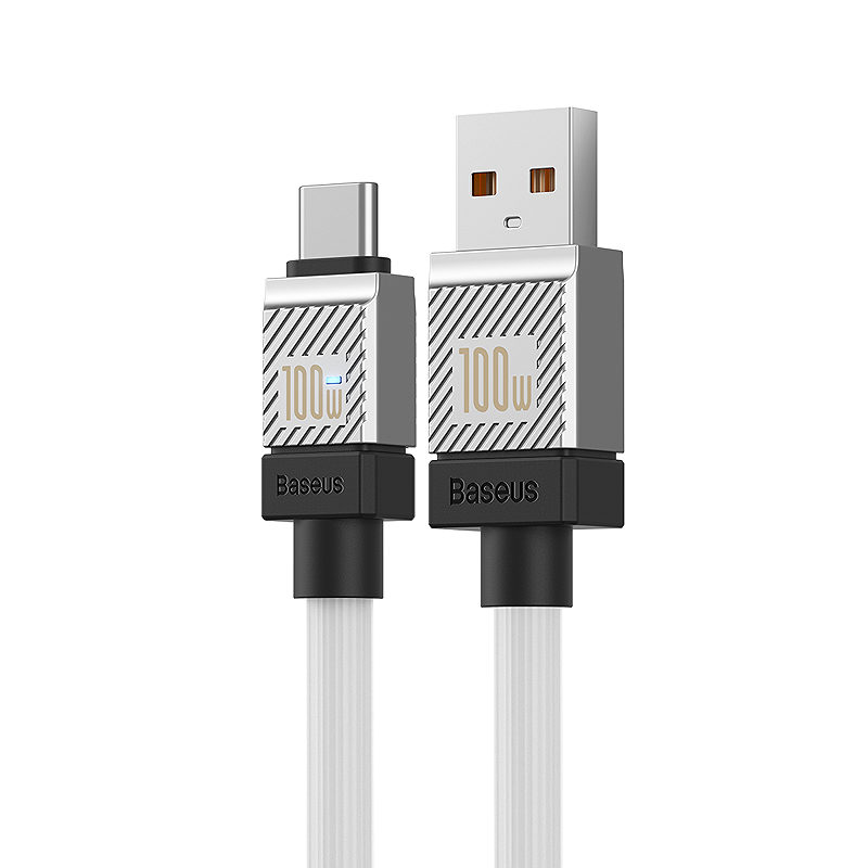 Baseus cable CoolPlay USB - USB-C 2m 100W white - Billede 3
