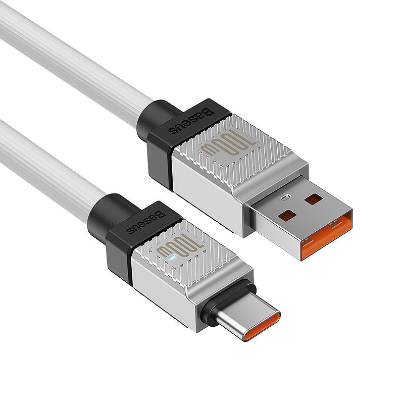 Baseus cable CoolPlay USB - USB-C 2m 100W white - Billede 5