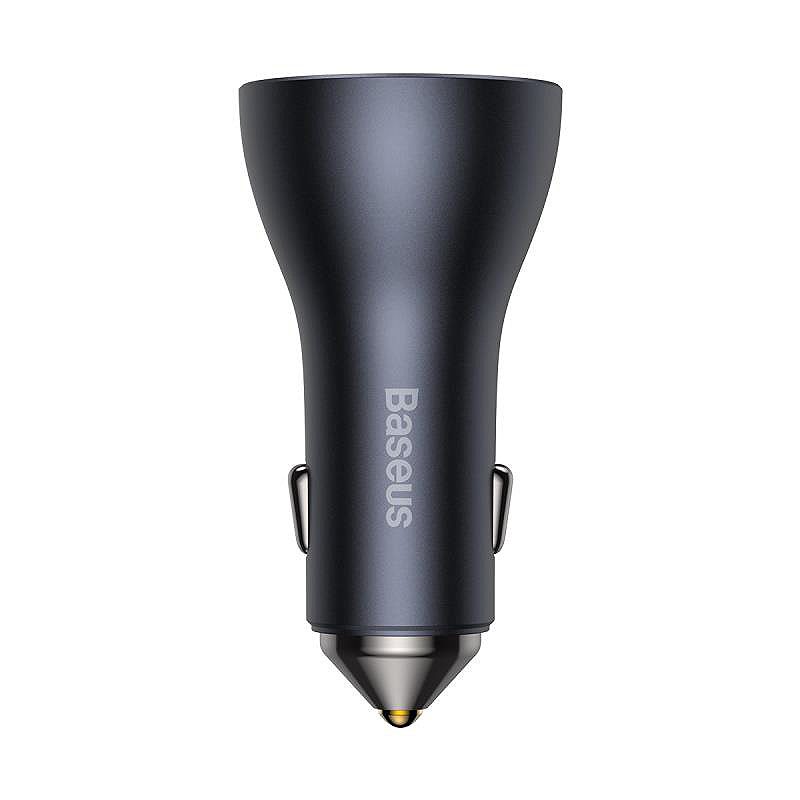 Baseus car charger Golden Contactor Pro Triple Fast 1x USB 2x USB-C 65W dark gray - Billede 4