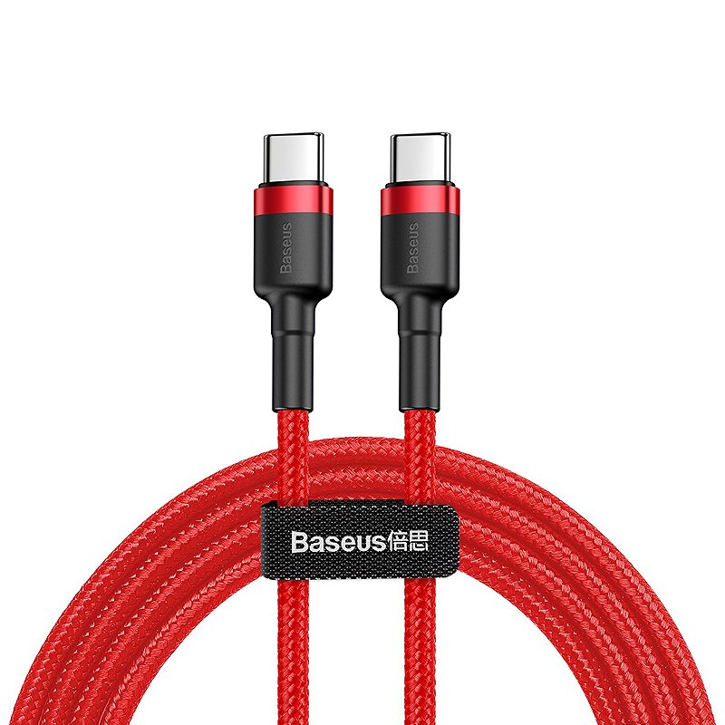 Baseus cable Cafule PD 2.0 USB-C - USB-C 2,0m 3A red 60W