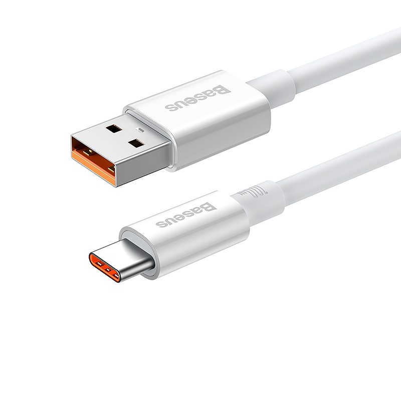 Baseus cable Superior USB - USB-C 1,0m moon white 100W P10320102214-01 - Billede 2