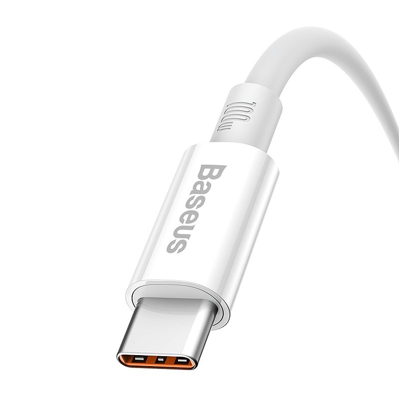 Baseus cable Superior USB - USB-C 1,5m moon white 100W - Billede 4