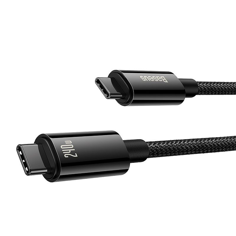 Baseus cable Tungsten PD USB-C - USB-C 1,0m black 240W - Billede 2