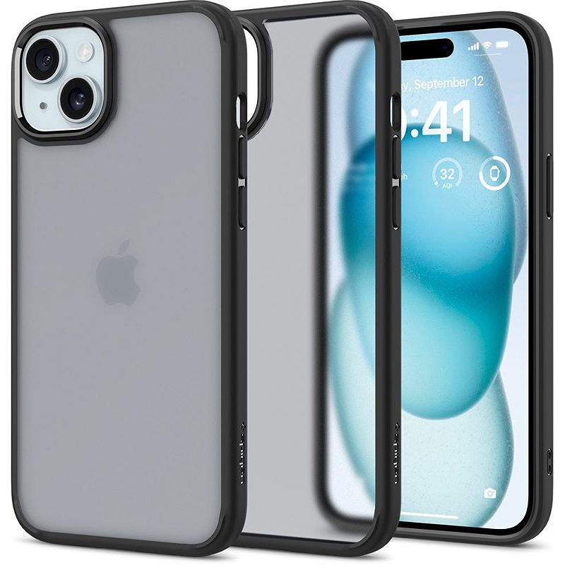 Spigen Ultra Hybrid case for iPhone 15 6,1" frost black