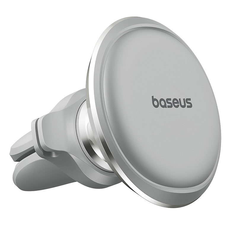 Baseus car holder magnetic with cable clip silver new2 air vent - Billede 4