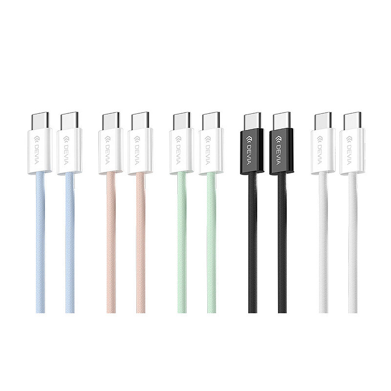 Devia cable Smart EC325 PD USB-C - USB-C 1,0 m 60W 3A black - Billede 4