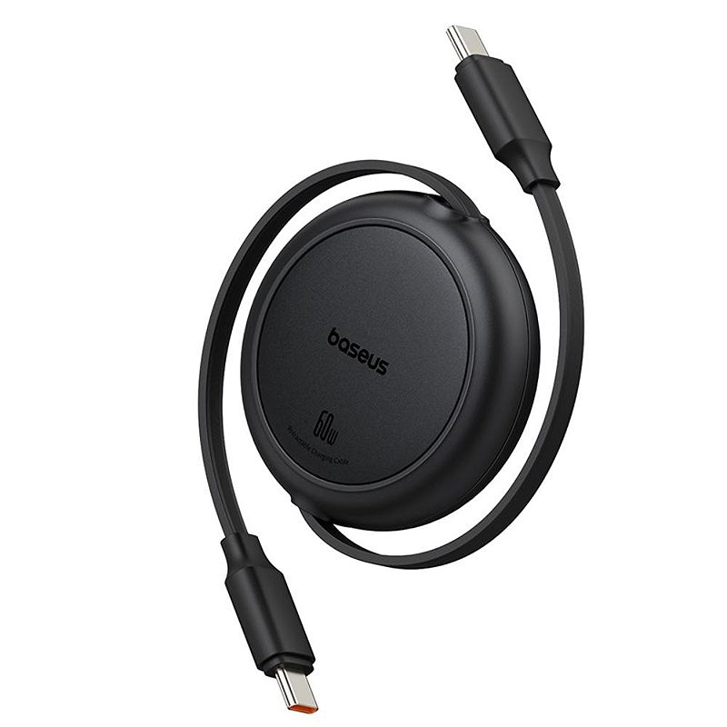Baseus Free2Pull Mini Charging Cable USB-C to USB-C 60W 1m Cluster Black - Billede 2