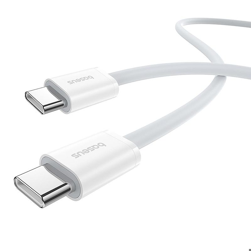 Baseus Superior Series 2 Fast Charging Data Cable Type-C to Type-C 30W 1m Moon White - Billede 2
