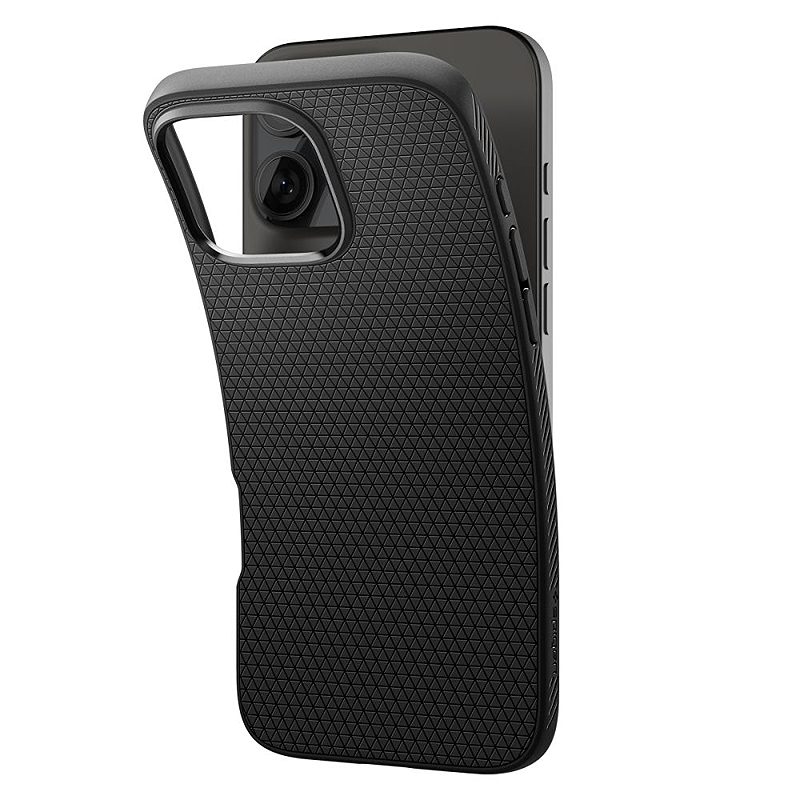 Spigen Liquid Air case for iPhone 16 Pro Max 6,9" matte black - Billede 5