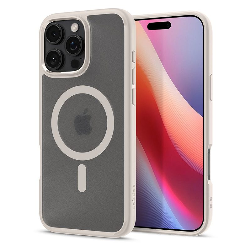 Spigen Ultra Hybrid Mag Magsafe case for iPhone 16 Pro Max 6,9" frost natural titanium - Billede 2
