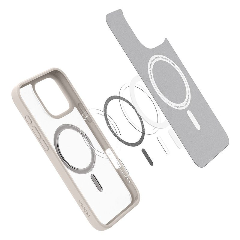 Spigen Ultra Hybrid Mag Magsafe case for iPhone 16 Pro Max 6,9" frost natural titanium - Billede 5