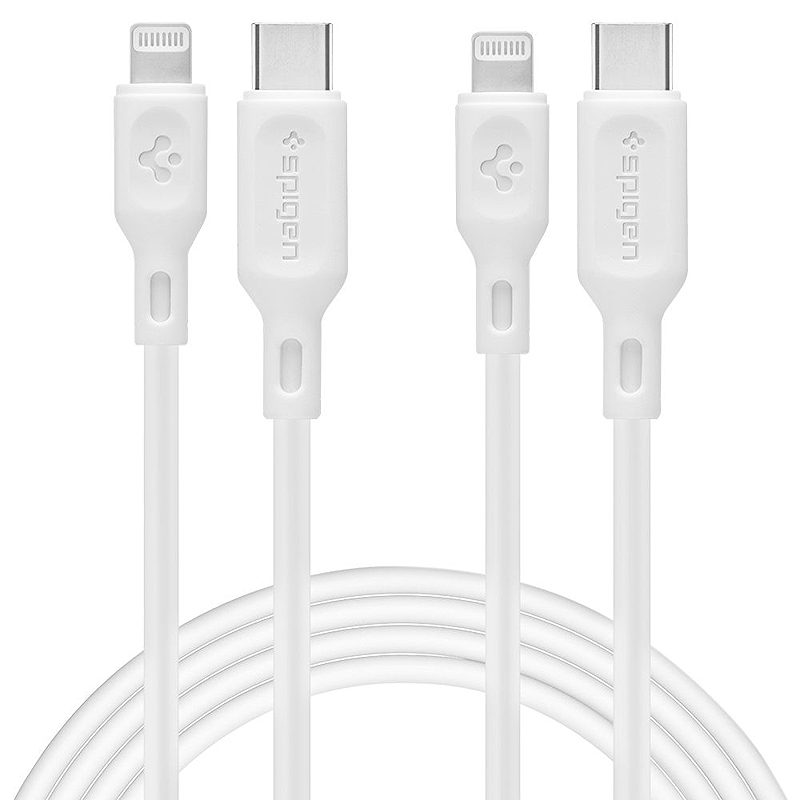Spigen DuraSync MFi Lightning Cable 2-Pack 100cm White