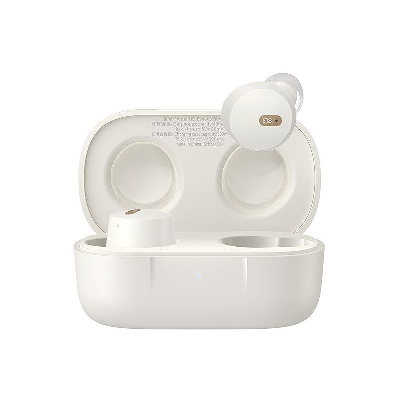 Baseus Bowie E18 True Wireless Earphones Stellar White