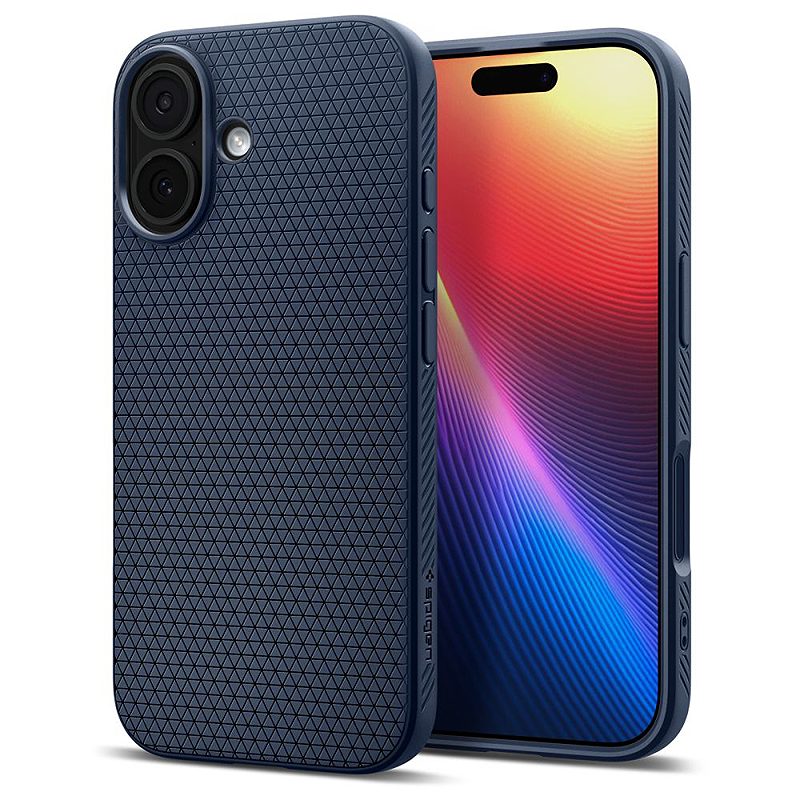 Spigen Liquid Air case for iPhone 17 Navy Blue