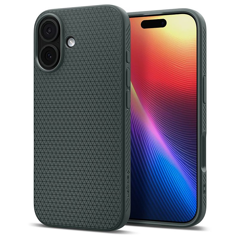 Spigen Liquid Air case for iPhone 17 Abyss Green