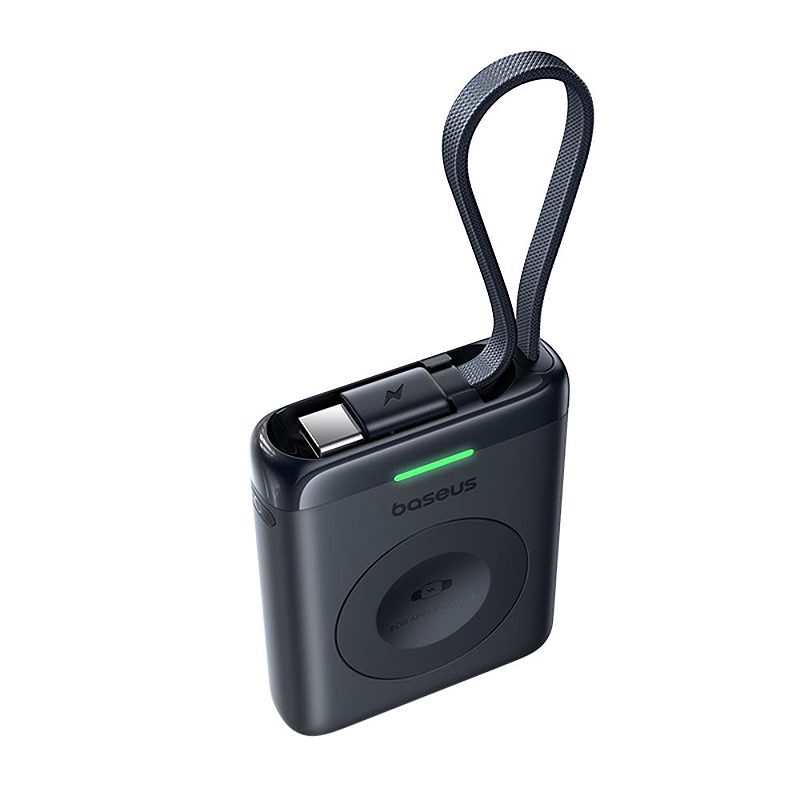 Baseus EnerFill FW11 Portable Wireless Charger for Apple Watch with Built-in Cable 5W Black - Billede 3