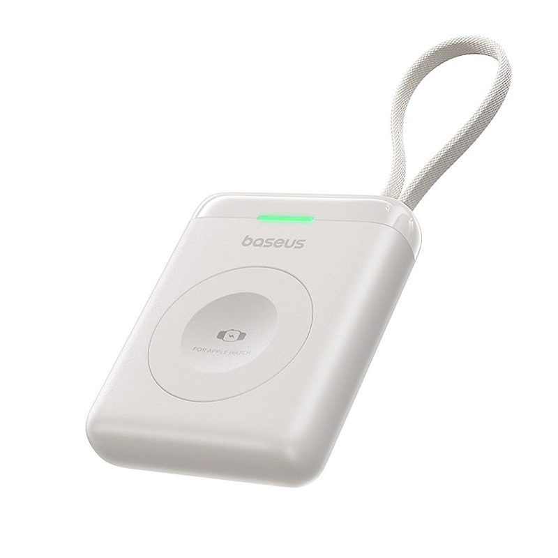 Baseus EnerFill FW11 Portable Wireless Charger for Apple Watch with Built-in Cable 5W White
