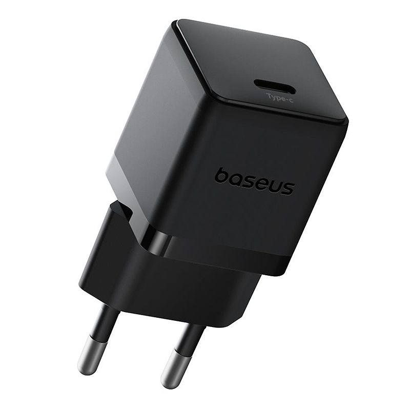 Baseus Palm Fast Charger Wall Charger 20W 1×USB-C EU Cluster Black - Billede 3