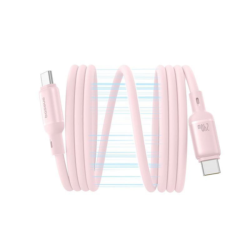 Baseus cable PicoGo PD USB-C - USB-C 1,0m baby pink 240W magnetic - Billede 3