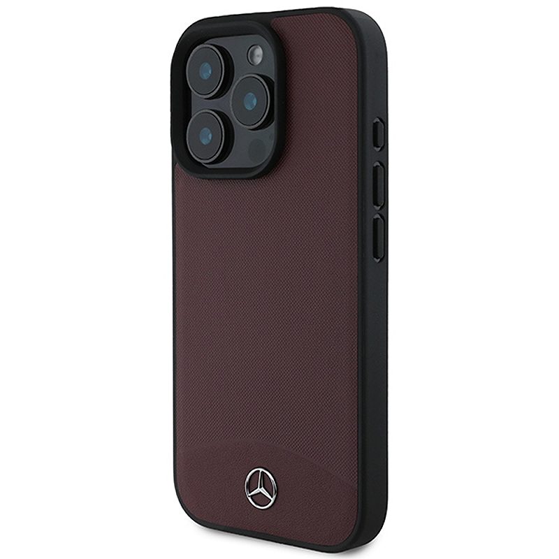 Mercedes case for iPhone 16 Pro Max 6,9" MEHMP16X23RBARR Hardcase Textured And Plain Leather MagSafe red - Billede 2