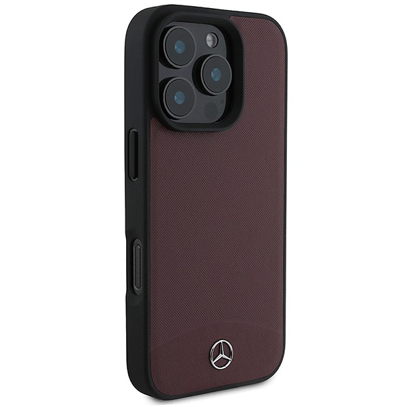 Mercedes case for iPhone 16 Pro Max 6,9" MEHMP16X23RBARR Hardcase Textured And Plain Leather MagSafe red - Billede 4