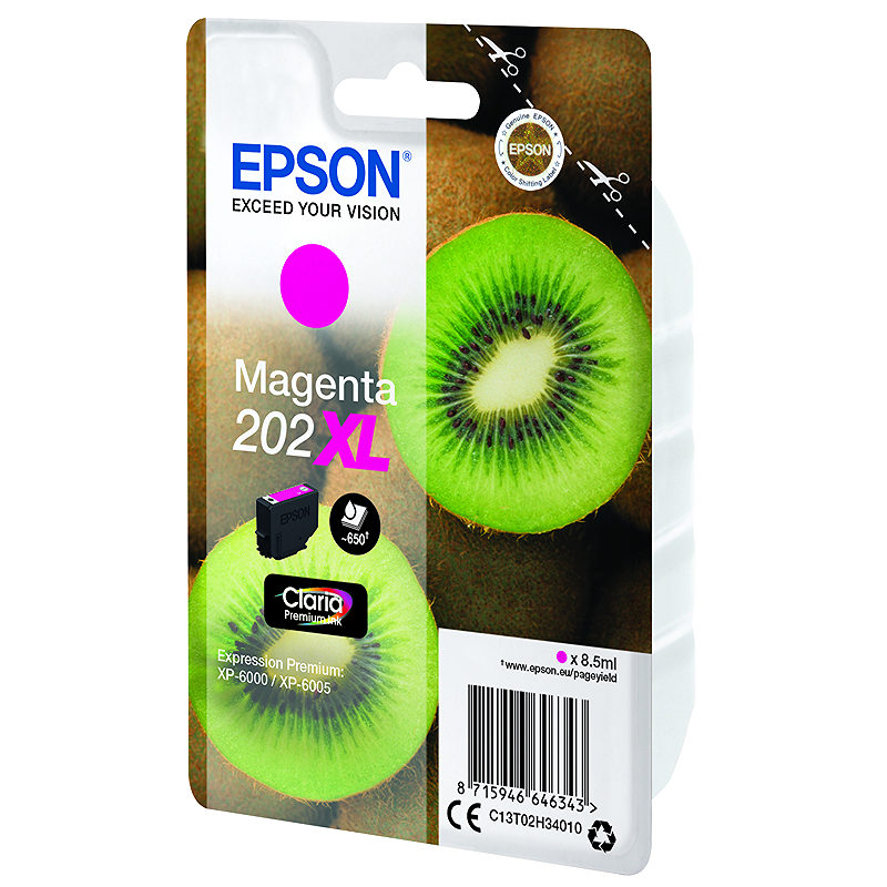 Epson Kiwi 202XL blækpatron 1 stk Original High (L) Yield Magenta