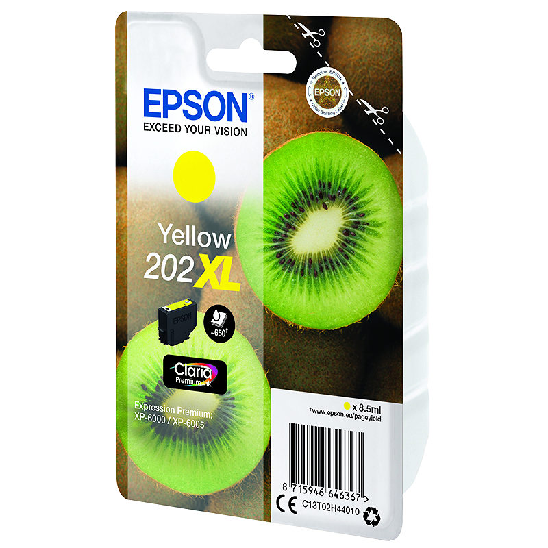 Epson Kiwi 202XL blækpatron 1 stk Original High (L) Yield Gul