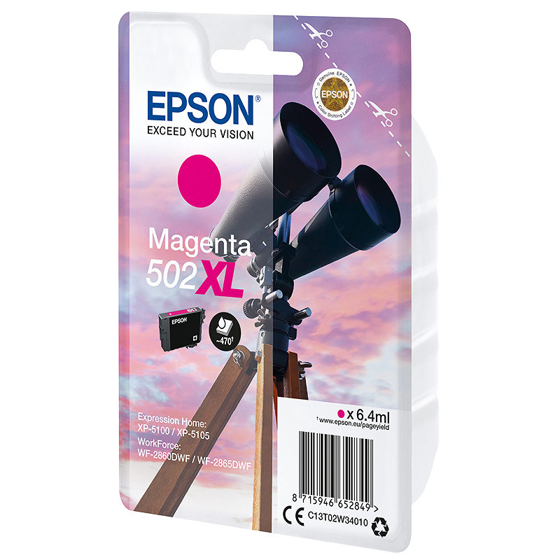 Epson 502XL blækpatron 1 stk Original High (L) Yield Magenta