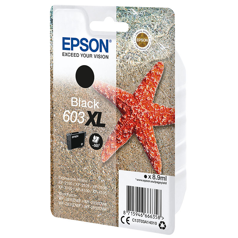 Epson C13T03A14010 blækpatron 1 stk Original High (L) Yield Sort