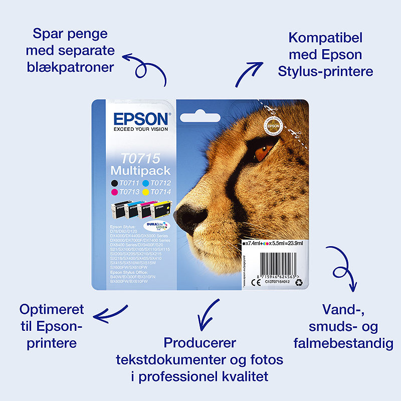 Epson Singlepack Yellow T0714 DURABrite Ultra Ink