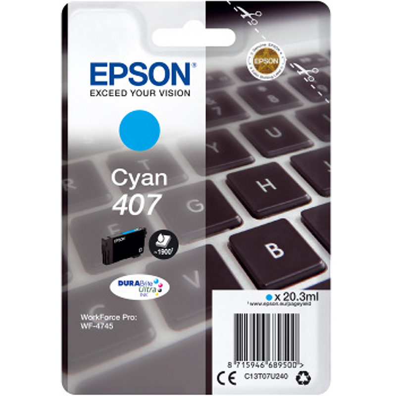 Epson WF-4745 blækpatron 1 stk Original High (L) Yield Blå