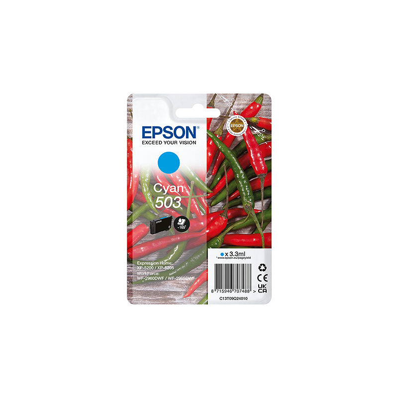 Epson 503 blækpatron 1 stk Original Standard udbytte Blå
