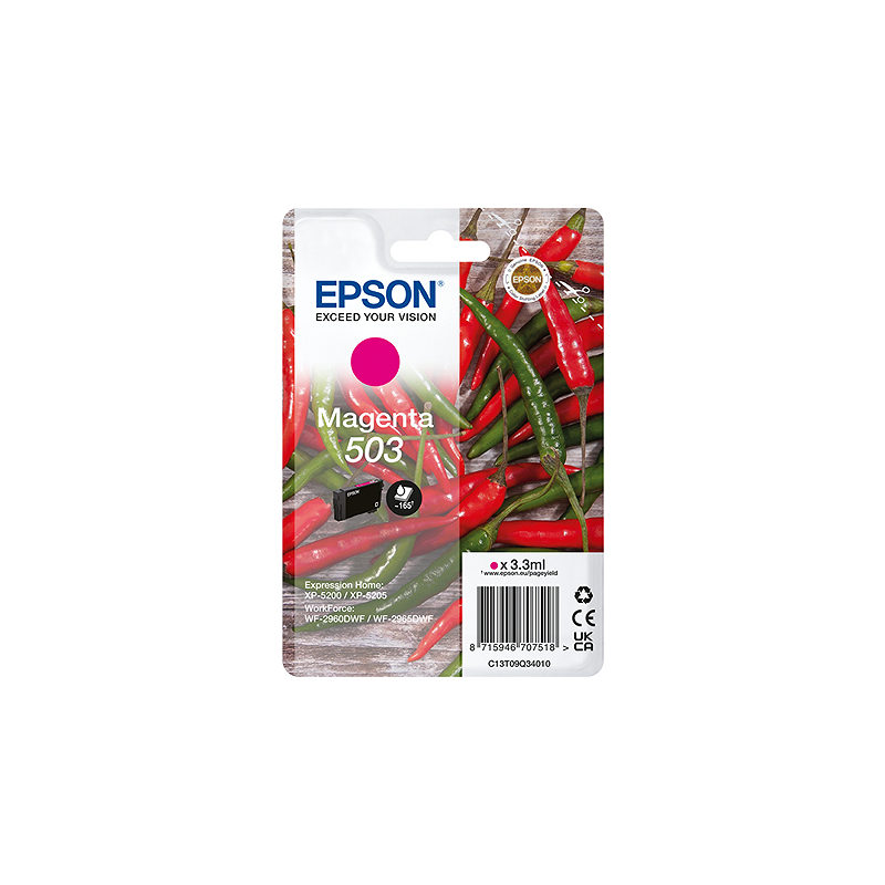 Epson 503 blækpatron 1 stk Original Standard udbytte Magenta