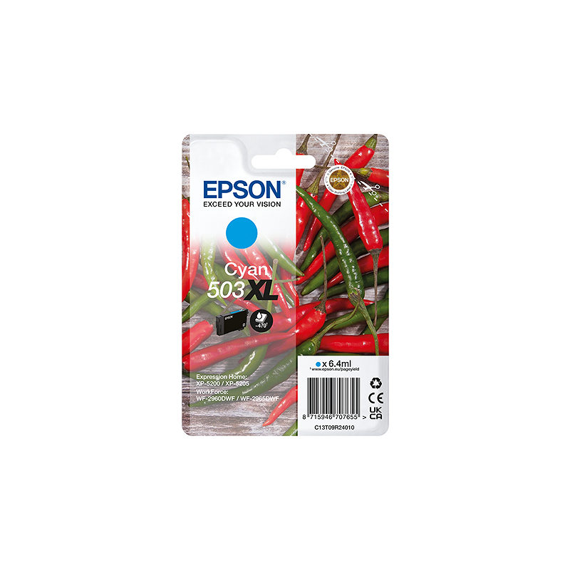 Epson 503XL blækpatron 1 stk Original High (L) Yield Blå