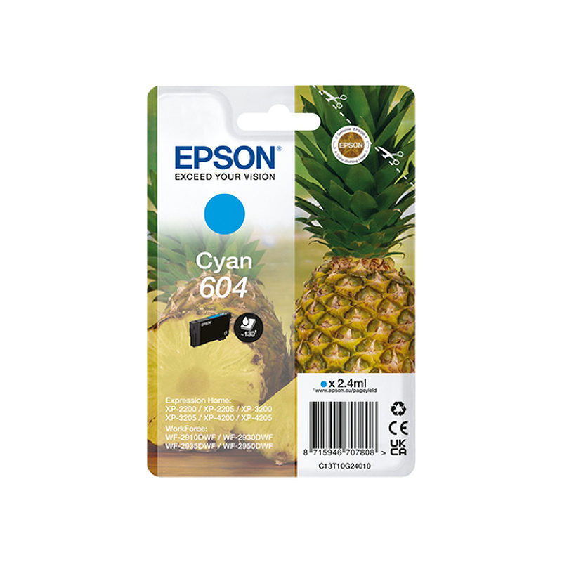 Epson 604 blækpatron 1 stk Original Standard udbytte Blå