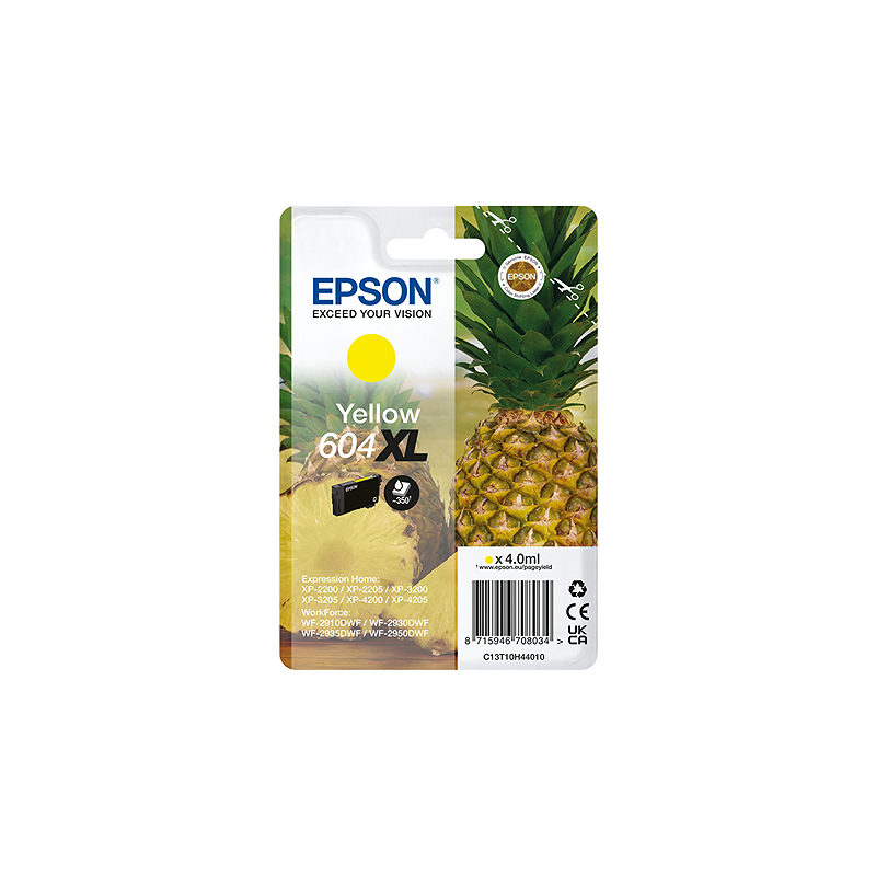 Epson 604XL blækpatron 1 stk Original High (L) Yield Gul