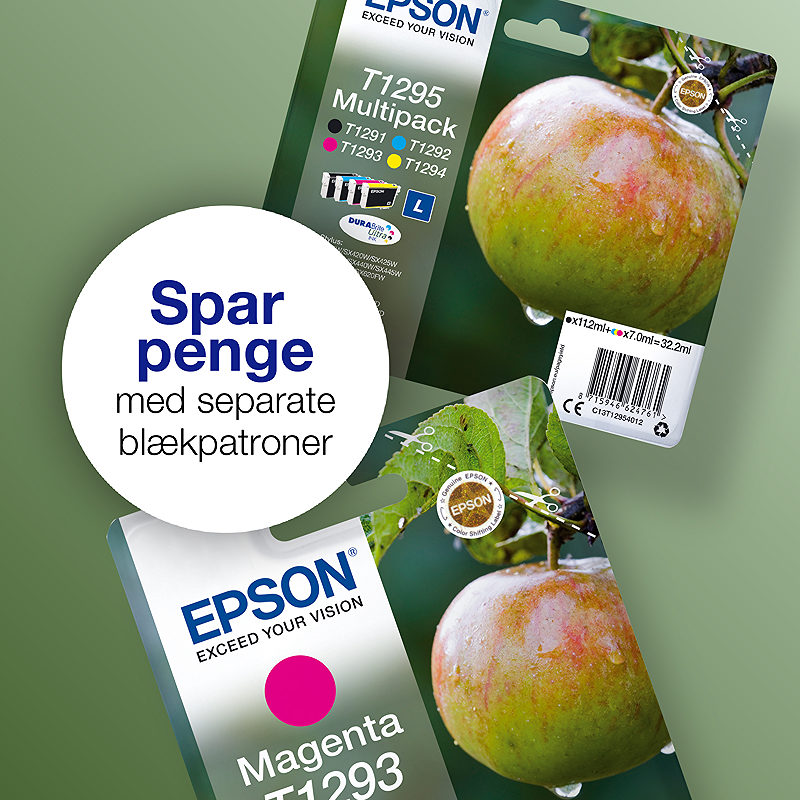 Epson Apple T1295 æble DURABrite Ultra multipakke 4-farve blæk - Billede 4