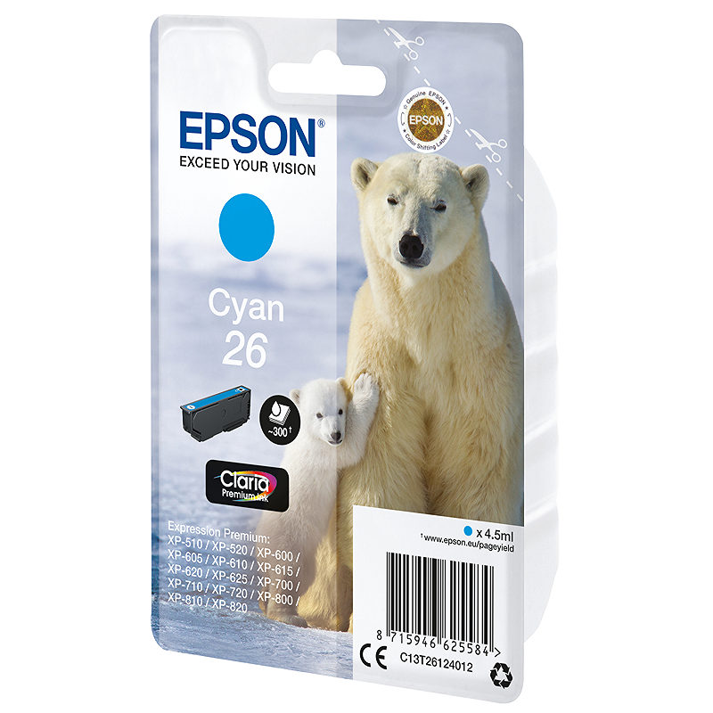 Epson Polar bear C13T26124012 ink cartridge