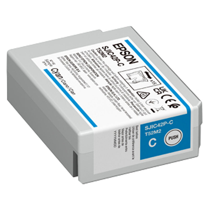 Epson SJIC42P-C blækpatron 1 stk Original Standard udbytte Blå