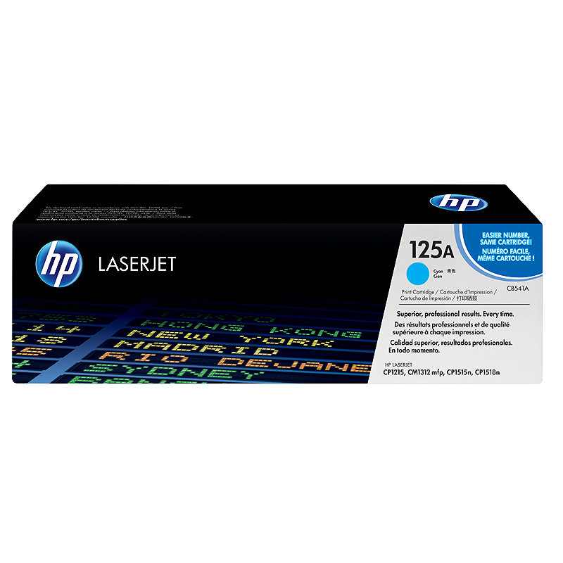 HP Original 125A LaserJet-tonerpatron, cyan