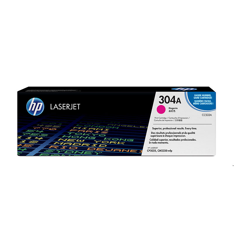 HP Original 304A LaserJet-tonerpatron, magenta