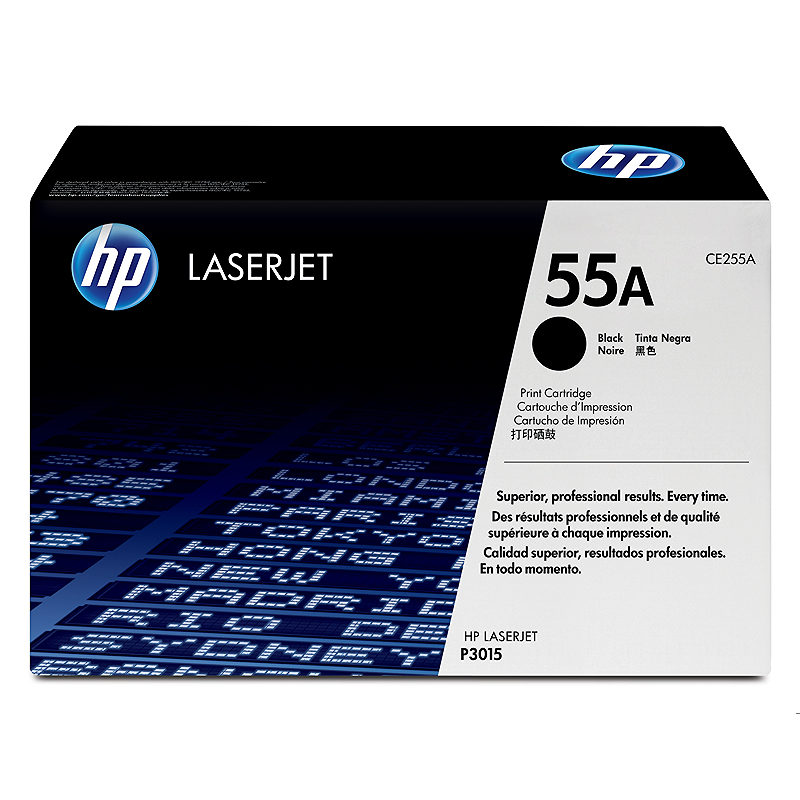 HP Original 55A LaserJet-tonerpatron, sort